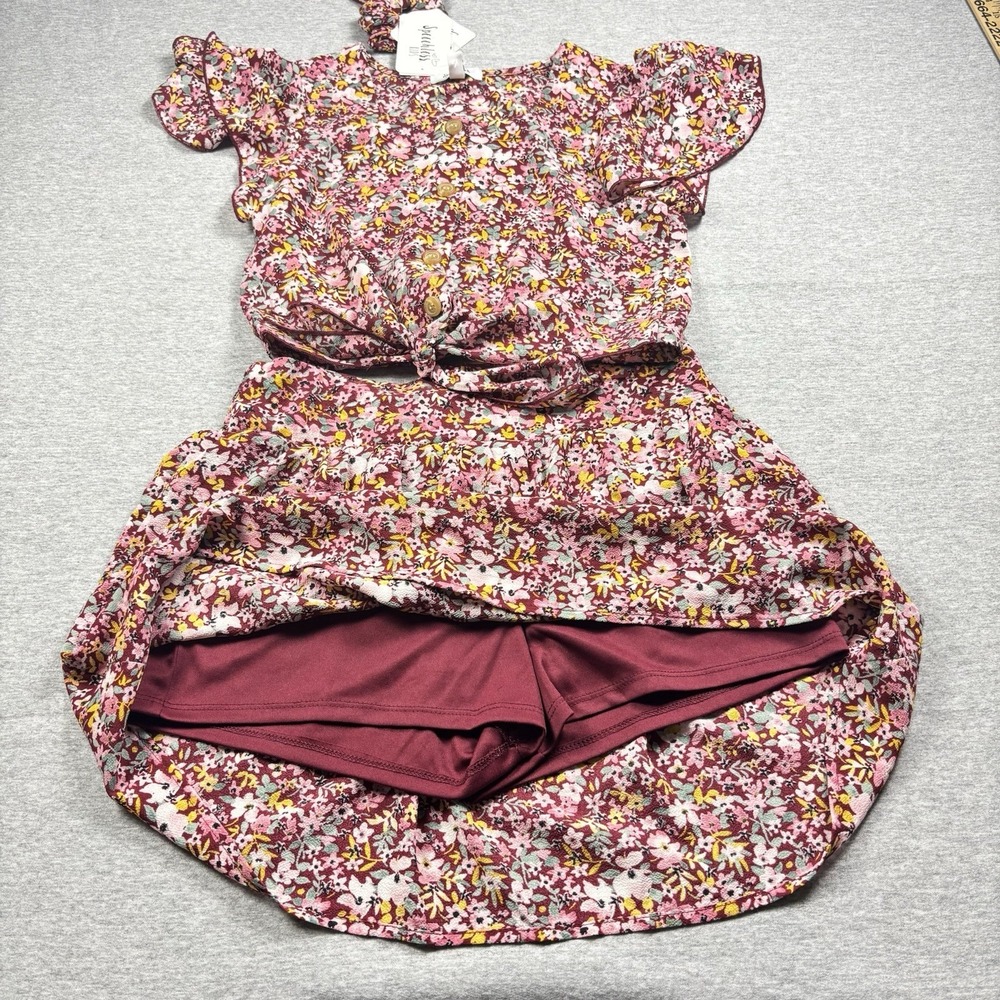 NWT Speechless Kids Floral 2-Pc Dress Skirt Ruffle Sleeve Top Girls 16 Y2K‎ - Picture 6 of 12